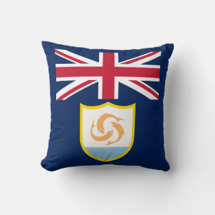 Decorativo Cojín Patriótico de la Bandera de Anguilla
