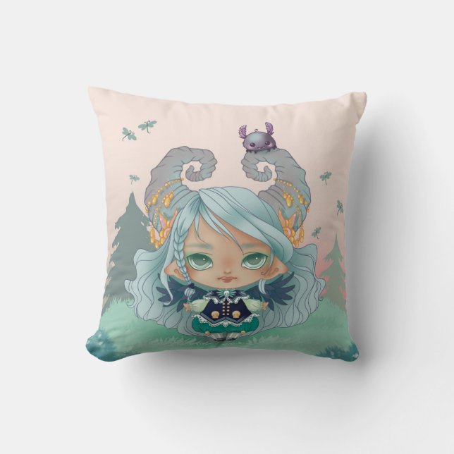 Decorativo Cojín pequeña démone (Anverso)
