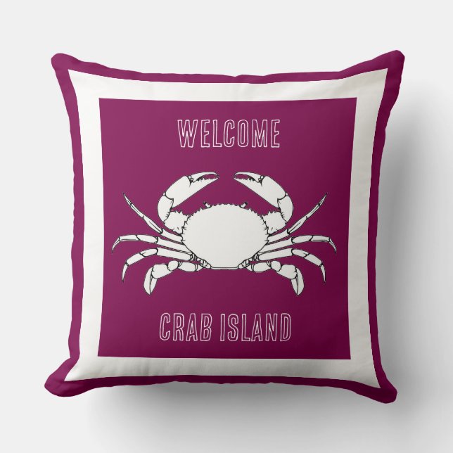 Decorativo Cojín Personalizado - Bienvenido a la Isla de Cang (Anverso)