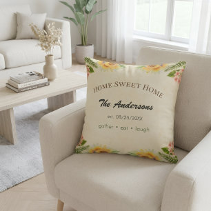 Decorativo Cojín Personalizado de Granja con Apellido de Fami