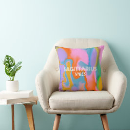 Decorativo cojín personalizado de signo zodiacal colorido mod