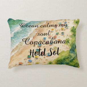 Decorativo Cojín Playero Personalizable Copacabana Hotel Sol