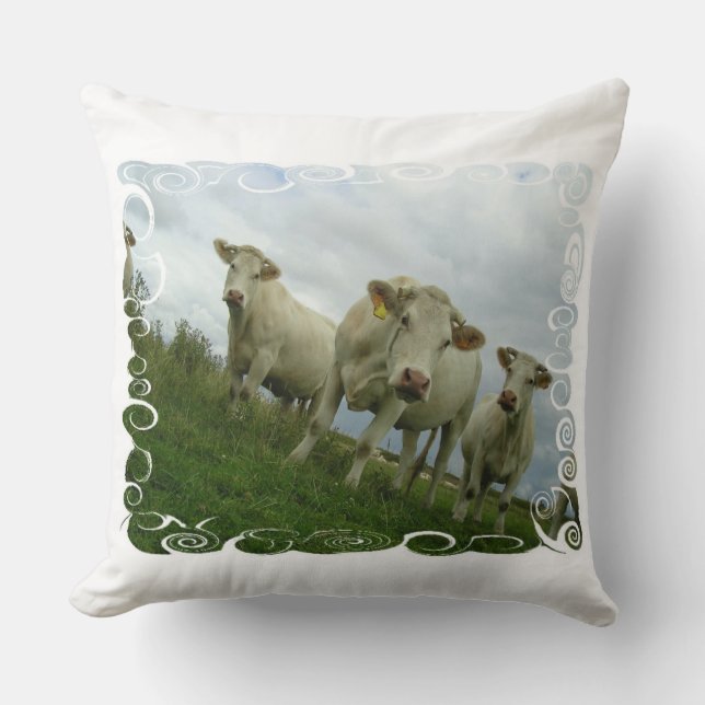 Decorativo cojín vacas (Anverso)