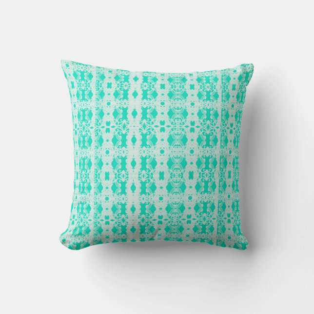 Decorativo cojín verde (Anverso)