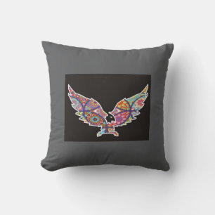 Decorativo Colorido cojín de diseño de águila de Mandala