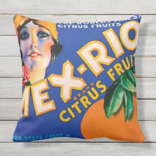 Decorativo CUADRO DE FRUTA DE VINTAJE Tirar el cojín