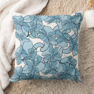 Decorativo Cubierta del cojín Blue Petal Harmony