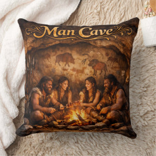 Decorativo Cueva de hombre cojín de lujo grande