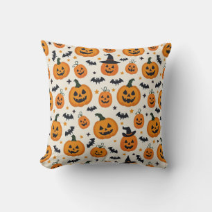 Decorativo Cuto cojín de calabaza perfecto para Halloween