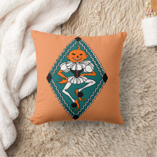 Decorativo Dama de calabaza de baile vintage Cojín decorati