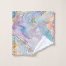 Decorativo de Mármol de Ágata Dorada Pastel Colori