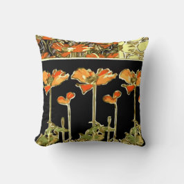 Decorativo Decoración artística (flor naranja) Cojín decorati
