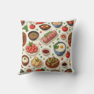 Decorativo Delicioso cojín de comida