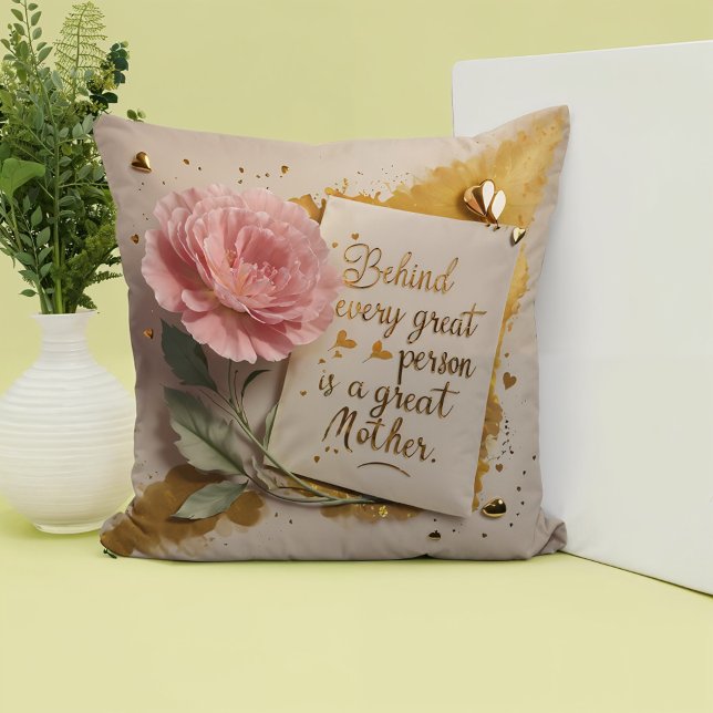 Decorativo Detrás de cada gran persona hay un gran Cojín deco (Subido por el creador)