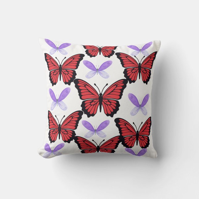 Decorativo diseño de cojín de mariposa (Anverso)