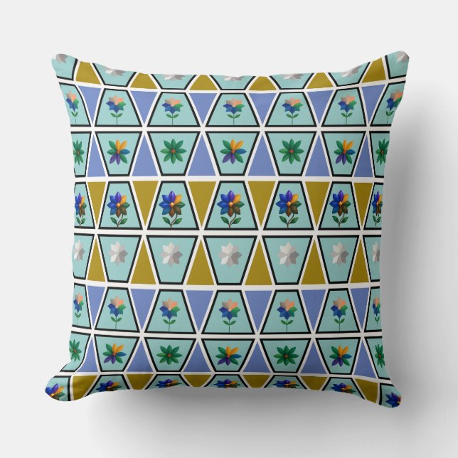 Decorativo Diseño de cojín geométrico (Anverso)