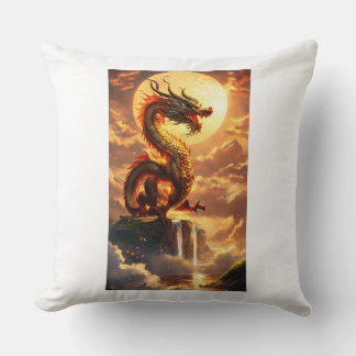 Decorativo "Dragon Cojín decorativo: Elegancia mítica para tu