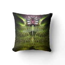 Dragonfly Fractal Magic Jumbo Cushion | Cojín