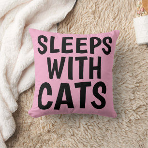 Decorativo DUERME CON GATOS cojín de gato