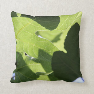 Decorativo El amante de naturaleza, verde deja el Cojín
