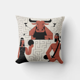 Decorativo El cojín laberíntico de Minotaur