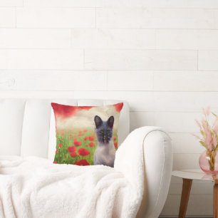 Decorativo El gato de perro de Toto se fue un Cojín decorativ