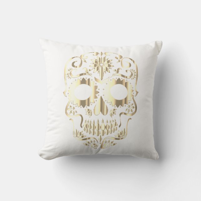 Decorativo Elegante cojín de cráneo (Anverso)