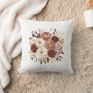 Decorativo Elegante cojín de lanzamiento floral vintage con n