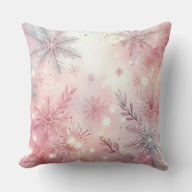 Decorativo Elegante cojín de Navidad morado (Anverso)