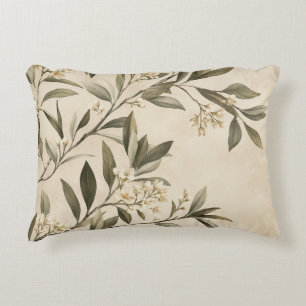 Decorativo Elegante cojín de rama de olivo botánico