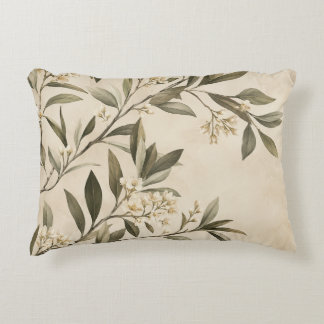 Decorativo Elegante cojín de rama de olivo botánico