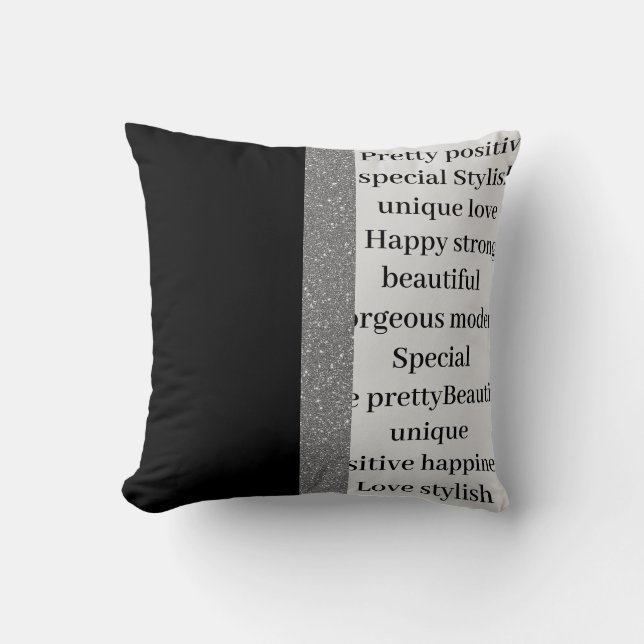 Decorativo Elegante y moderno cojín único (Anverso)