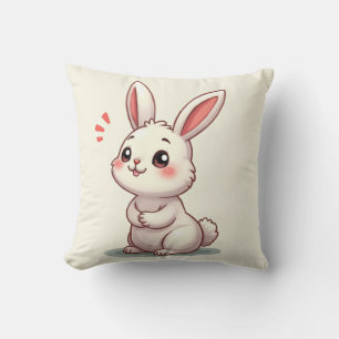 Decorativo Este cojín tiene un bonito carácter conejo.