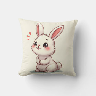 Decorativo Este cojín tiene un bonito carácter conejo.