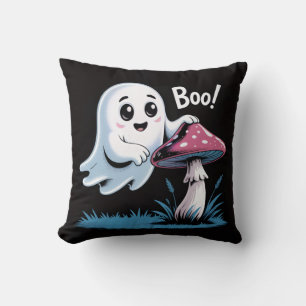 Decorativo Fantasma en el cojín de hongos - Cute Spooky