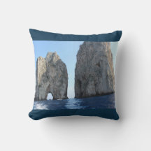 Faraglioni di Capri - cojín fotográfico azul
