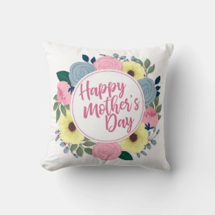 Decorativo Floral elegante feliz día de la madre   COJÍN DECO