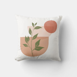 Decorativo Funda de cojín botánico moderno boho