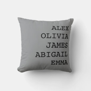 Decorativo Funda de cojín con apellido personalizado