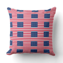 Funda de cojín con bandera americana – Estrellas y