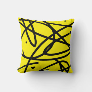 Decorativo Funda de cojín con patrón de arte abstracto minima
