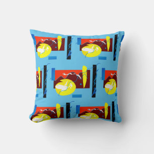 Decorativo Funda de cojín con patrón de arte abstracto minima