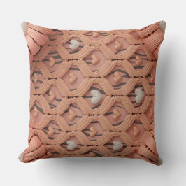 Decorativo Funda de cojín con patrón de tigre de ganchillo de