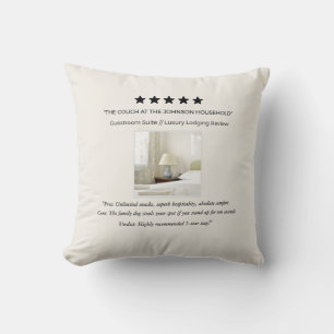 Decorativo Funda de cojín con reseña divertida de habitación 