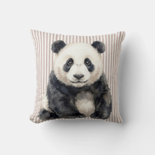 Decorativo Funda de cojín de acuarela de panda gigante