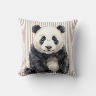Decorativo Funda de cojín de acuarela de panda gigante