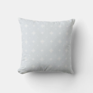 Decorativo Funda de cojín de copo de nieve de plata suave