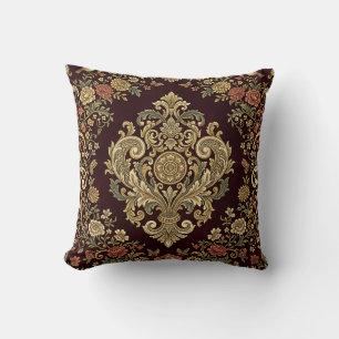 Decorativo Funda de cojín de damasco victoriano