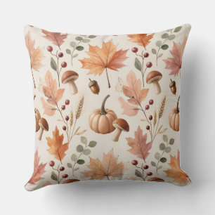 Decorativo Funda de cojín de estilo calabaza acuarela