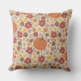Decorativo Funda de cojín de estilo calabaza acuarela